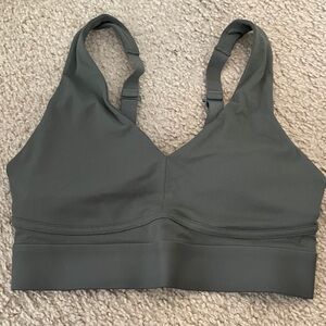 Fabletics Olive Green-Gray All Day Every Day Sports Bra
